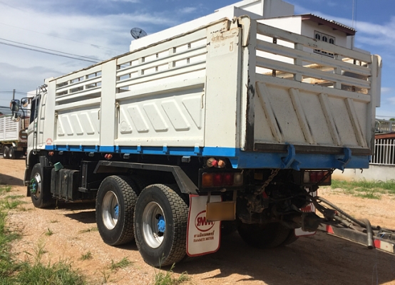 ขายรถพ่วง HINO 380แรง ซีรีส์500 ปี 58 เลขไมล์ 130,xxx ดั้มพ์สามมิตร สภาพเดิมๆ