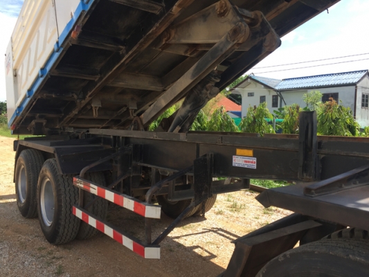 ขายรถพ่วง HINO 380แรง ซีรีส์500 ปี 58 เลขไมล์ 130,xxx ดั้มพ์สามมิตร สภาพเดิมๆ