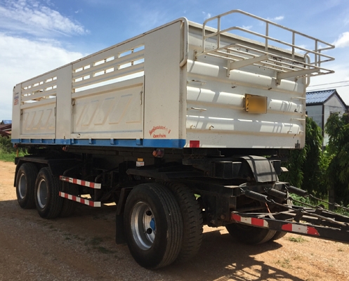 ขายรถพ่วง HINO 380แรง ซีรีส์500 ปี 58 เลขไมล์ 130,xxx ดั้มพ์สามมิตร สภาพเดิมๆ