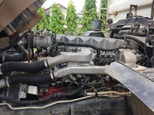 ขายรถพ่วง HINO 380แรง ซีรีส์500 ปี 58 เลขไมล์ 130,xxx ดั้มพ์สามมิตร สภาพเดิมๆ