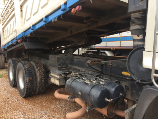 ขายรถพ่วง HINO 380แรง ซีรีส์500 ปี 58 เลขไมล์ 130,xxx ดั้มพ์สามมิตร สภาพเดิมๆ