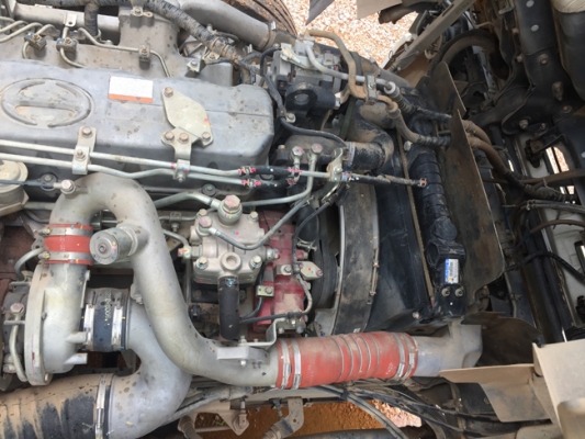 ขายรถพ่วง HINO 380แรง ซีรีส์500 ปี 58 เลขไมล์ 130,xxx ดั้มพ์สามมิตร สภาพเดิมๆ