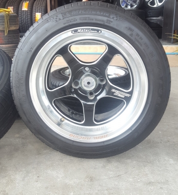 ขายล้อมือ2 WELD ขอบ15 4รู100 หน้า8พร้อมยาง 4 ล้อ