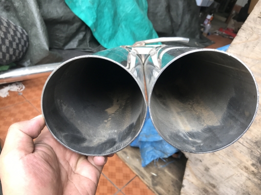 ท่อคู่เเนว VIP ใส้โล่งเลสทั้งเส้นเก่าญี่ปุ่นเเท้สภาพสวย