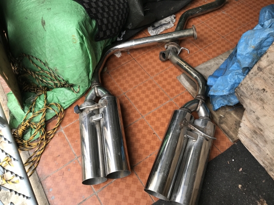 ท่อคู่เเนว VIP ใส้โล่งเลสทั้งเส้นเก่าญี่ปุ่นเเท้สภาพสวย