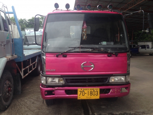 ขายด่วน 6 ล้อ สไลด์  Hino Km 117 แรง มีเครน 1.5 ตัน