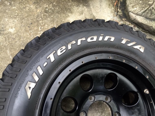 ล้อLenso หยดน้ำ16x9 off 0 ยางBF All-Terrain 265/70/16 Made in USA