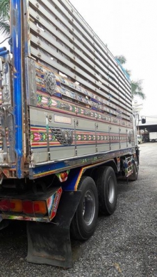 พ่วง 22 ล้อ HINO 344 ปี 53 เบรคน้ำมัน กระบะมิเนียม -ดั้ม อู่โชคชัย บรรทุกของได้ 30,200 กก. พร้อมใช้ ราคา 2.4 ล้าน ต่อรอง