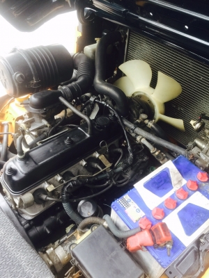 ขายรถยกโฟร์คลิฟท์ดีเซลยี่ห้อ TOYOTA ยกได้2.5 ตัน เสาสูง3.5 เมตร