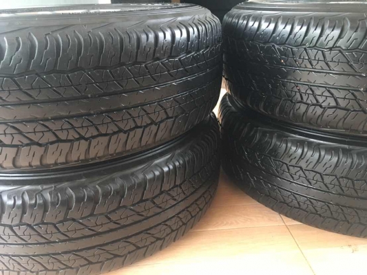ล้อแม็ก 17 New Triton 17 พร้อมยาง Dunlop 245/65/17 สัปดาห์ที่ 50 ปี 15 ดอกเต็มๆ