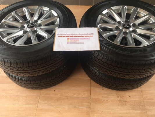 ล้อแม็ก 17 New Triton 17 พร้อมยาง Dunlop 245/65/17 สัปดาห์ที่ 50 ปี 15 ดอกเต็มๆ