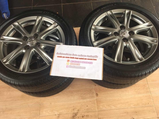 ล้อแม็กซ์ Vios Top ขอบ 16 สีรมดำ พร้อมยาง บริดโตน 195/50/16 ปี 13 ดอกเต็มๆ