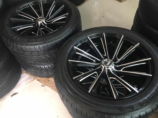 ล้อแม็กซ์ Lenso ขอบ 20 พร้อมยาง FALKEN 265/50/20 Made in japan ยางปี 16 ตอกเต็มๆ