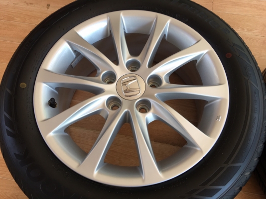 ล้อแม็กซ์ Civic 16 ถอดป้ายแดง ยาง 215 55 16 ปี 17 ตุ่มหน้ายังอยู่