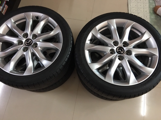 ล้อแม็กซ์มาสด้า 3 พร้อมยาง Dunlop 215 45 18 ปี 14