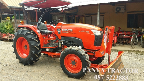 ปัญญาแทรคเตอร์ จัดให้.คูโบต้าL4708 สภาพสวย พร้อมลุยงาน พร้อมอุปกรณ์ใบมีดคานล่างและผาน6&times;24CMT จัดส่งอำเภอบางระกำจังหวัดพิษณุโลก