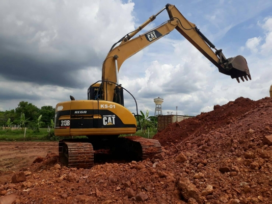 ขายแคท313Bไฟ้ฟ้าครบเอกสารเล่มทะเบียนรถเก่านอกเดิมทั้งคัน