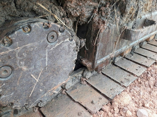 ขายแคท313Bไฟ้ฟ้าครบเอกสารเล่มทะเบียนรถเก่านอกเดิมทั้งคัน