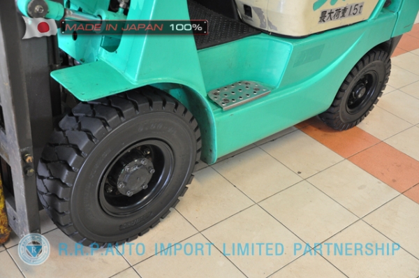 ขายรถโฟล์คลิฟท์มือสอง MITSUBISHI รุ่น FG15-51923 นำเข้าจากประเทศญี่ปุ่น 100\% ไม่เคยใช้งานในไทย