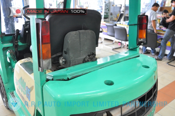 ขายรถโฟล์คลิฟท์มือสอง MITSUBISHI รุ่น FG15-51923 นำเข้าจากประเทศญี่ปุ่น 100\% ไม่เคยใช้งานในไทย