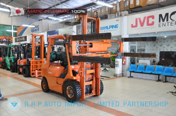 ขายรถโฟล์คลิฟท์มือสอง TOYOTA รุ่น 7FG25-16316 นำเข้าจากประเทศญี่ปุ่น 100\% ไม่เคยใช้งานในไทย