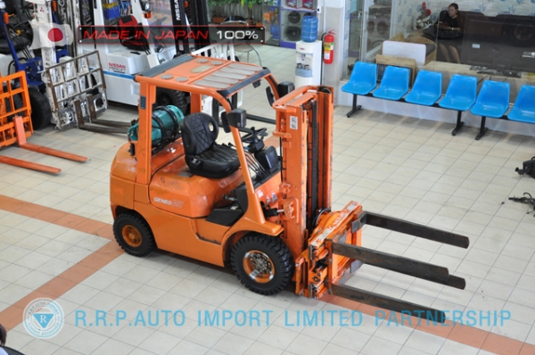 ขายรถโฟล์คลิฟท์มือสอง TOYOTA รุ่น 7FG25-16316 นำเข้าจากประเทศญี่ปุ่น 100\% ไม่เคยใช้งานในไทย