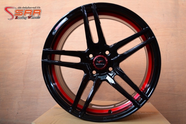 ล้อแม็กซ์ YACHIYODA SX-4 ขอบ17 4H100 สีดำตัดขอบแดง ล้อแม็กซ์ YACHIYODA SX-4 ขอบ17 4H100 สีดำตัดขอบแดง