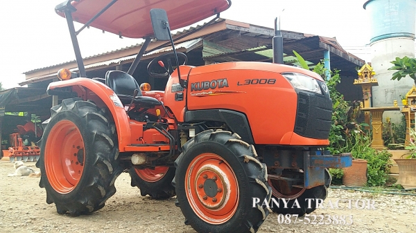 สินค้าเข้าใหม่ #ขายรถแทรกเตอร์มือสอง #คูโบต้าL3008 4WD 30 แรงม้า ราคา 220,000 บ. รถสภาพดี พร้อมใช้งาน  สีเดิมๆ จากโรงงาน ผ่านการใช้งานมา 820 ชม.พร้อมผานพรวน 6&times;22จัดส่ง อ.เมือง จ.กำแพงเพชร