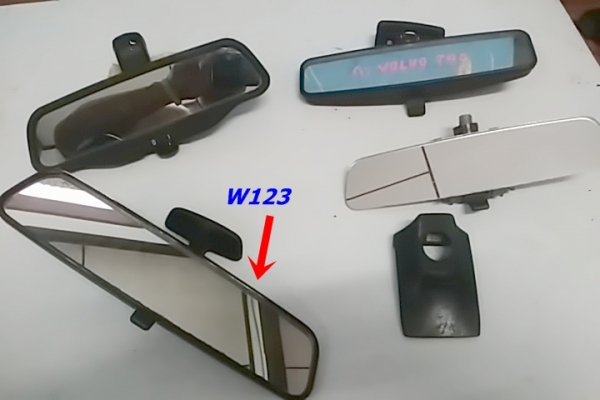 กระจกมองหลังเบ็นซ์  W123  มือสองjapan