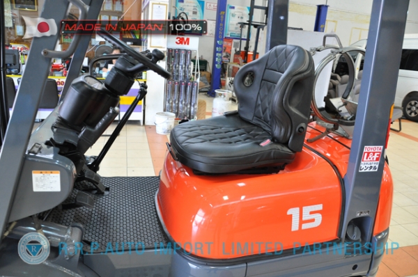 ขายรถโฟล์คลิฟท์มือสอง TOYOTA รุ่น 6FG15-31902 นำเข้าจากประเทศญี่ปุ่น 100\% ไม่เคยใช้งานในไทย