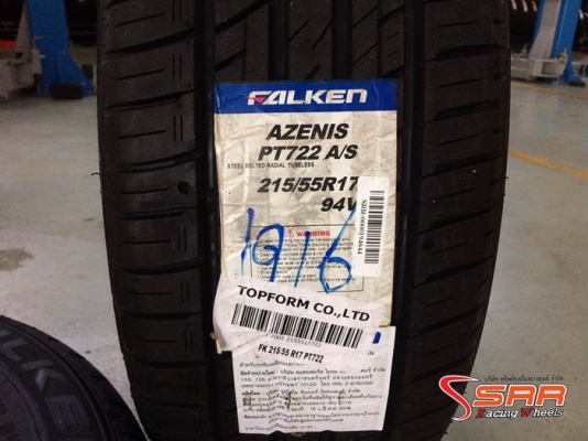 FALKEN PT722 215/55R17 เส้นละ 2,750 บาทปี16