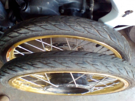 ล้อหน้าล้อหลังพร้อมดุม fino ขอบ 17