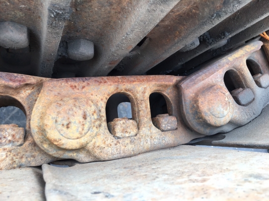 cat320/321 โซ่พร้อมแผ่นเก่านอก