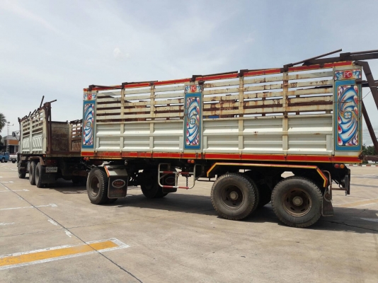 Hino 2K วางเครื่อง P11C-320 แรง ปี 39 เกียร์อิตั้น กระบะดัมพ์แม่ลูก 3 เพลาแท้ยาว 7 เมตร พร้อมบาร์อ้อย ทะเบียนพร้อม
