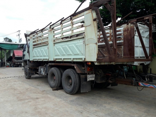 Hino 2K วางเครื่อง P11C-320 แรง ปี 39 เกียร์อิตั้น กระบะดัมพ์แม่ลูก 3 เพลาแท้ยาว 7 เมตร พร้อมบาร์อ้อย ทะเบียนพร้อม