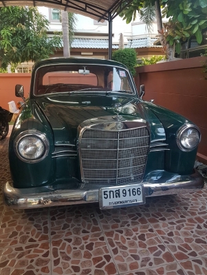 1960 Benz 190S ท้ายมน โบราณ เบาะโซฟาหนังแท้สวยเดิม