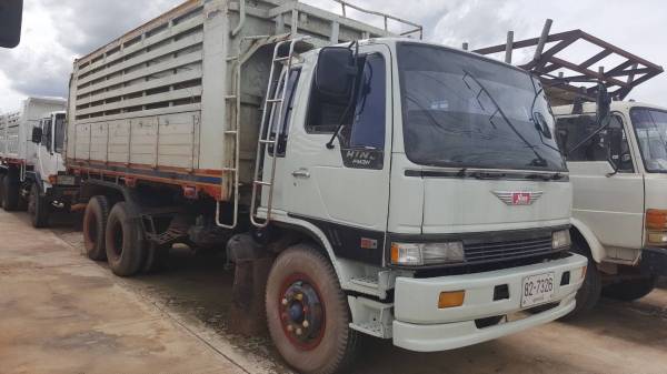 ขาย รถ 10 ล้อดั้ม HINO FM3H เครื่อง HO7D 195 แรงม้า คัสซีสวย สโลว์กลาง ทะเบียนพร้อมโอน