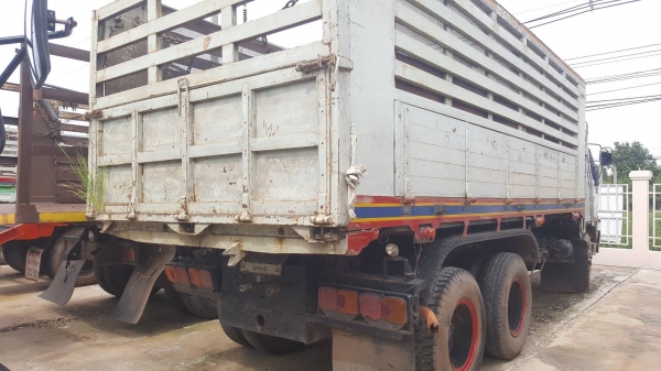 ขาย รถ 10 ล้อดั้ม HINO FM3H เครื่อง HO7D 195 แรงม้า คัสซีสวย สโลว์กลาง ทะเบียนพร้อมโอน