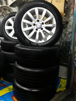 ..สำหรับคนที่ชอบเดิมๆ แม็ก 11ก้าน BENZ W211 4 วง พร้อมยางสภาพสวย ขอบ 16 กว้าง 7.5 นิ้ว 5 รู112 Offset ET42 เดิมถอดจากรถ w211 ..สำหรับคนที่ชอบเดิมๆ แม็ก 11ก้าน BENZ W211 4 วง พร้อมยางสภาพสวย ขอบ 16 กว้าง 7.5 นิ้ว 5 รู112 Offset ET42 เดิมถอดจากรถ w211