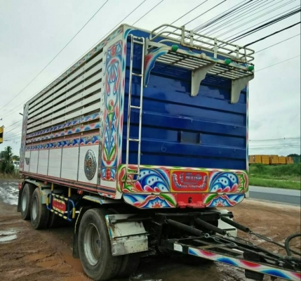 ขาย HINO 344 พ่วงแม่ลูก กระบะเนียมคอกเกษตรดั๊ม อู่ ซีทีทรัค รถปี 57