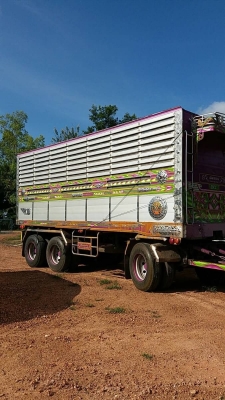 ขาย HINO 344 พ่วงแม่ลูก กระบะเนียมคอกเกษตรดั๊ม อู่ ซีทีทรัค รถปี 57