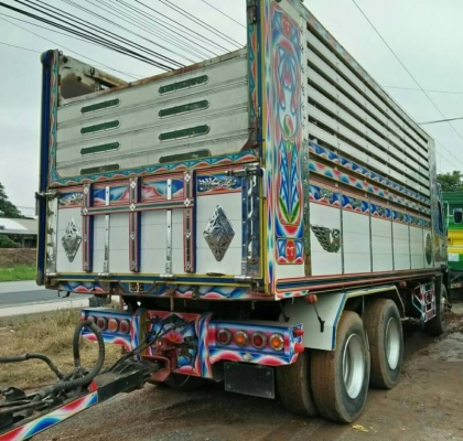 ขาย HINO 344 พ่วงแม่ลูก กระบะเนียมคอกเกษตรดั๊ม อู่ ซีทีทรัค รถปี 57