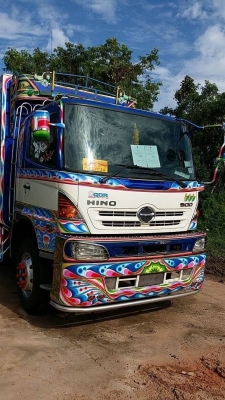 ขาย HINO 344 พ่วงแม่ลูก กระบะเนียมคอกเกษตรดั๊ม อู่ ซีทีทรัค รถปี 57