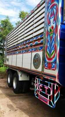 ขาย HINO 344 พ่วงแม่ลูก กระบะเนียมคอกเกษตรดั๊ม อู่ ซีทีทรัค รถปี 57