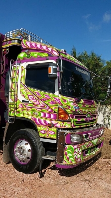 ขาย HINO 344 พ่วงแม่ลูก กระบะเนียมคอกเกษตรดั๊ม อู่ ซีทีทรัค รถปี 57