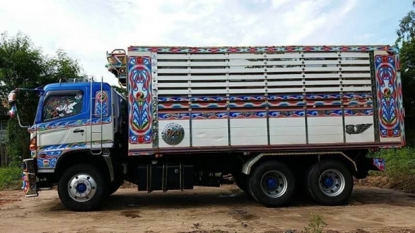 ขาย HINO 344 พ่วงแม่ลูก กระบะเนียมคอกเกษตรดั๊ม อู่ ซีทีทรัค รถปี 57