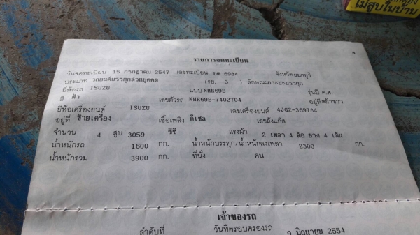Isuzu NKR100แรง ประกอบแหนบหลัง ยาว3.2ม เล่มพร้อมโอน