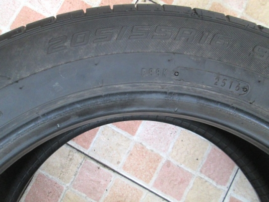 ยาง 205-55-16 DUNLOP ENASAVE ปี2516 ดอกแน่น สดๆ 1ชุด