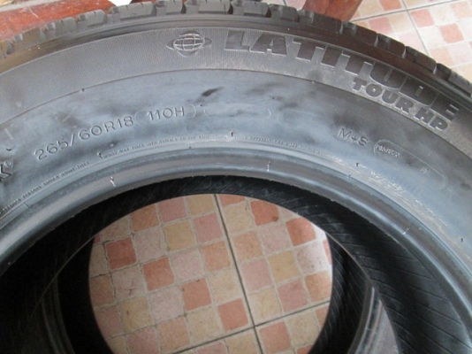 ขายยาง 265-60-18 MICHELIN LATITUDE ปี15+16 งามๆ 1ชุด