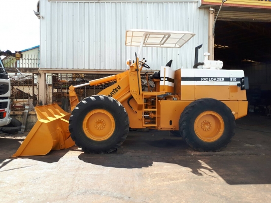 ขาย รถตัก KOMATSU 510 กรองเดี่ยว เช็คระบบใหม่ทั้งคัน เครื่องดี เกียร์ดี ปั้มแรงทำงานคล่องตัว